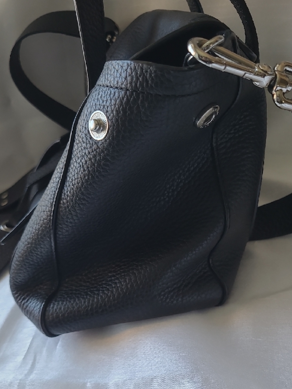 Marc by Marc Jacobs Black Pebbled Leather Satchel - Picture 8 of 13